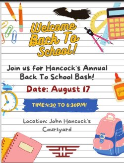 Back to school bash!