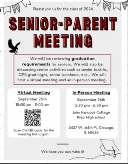 Senior Parent Meeting 